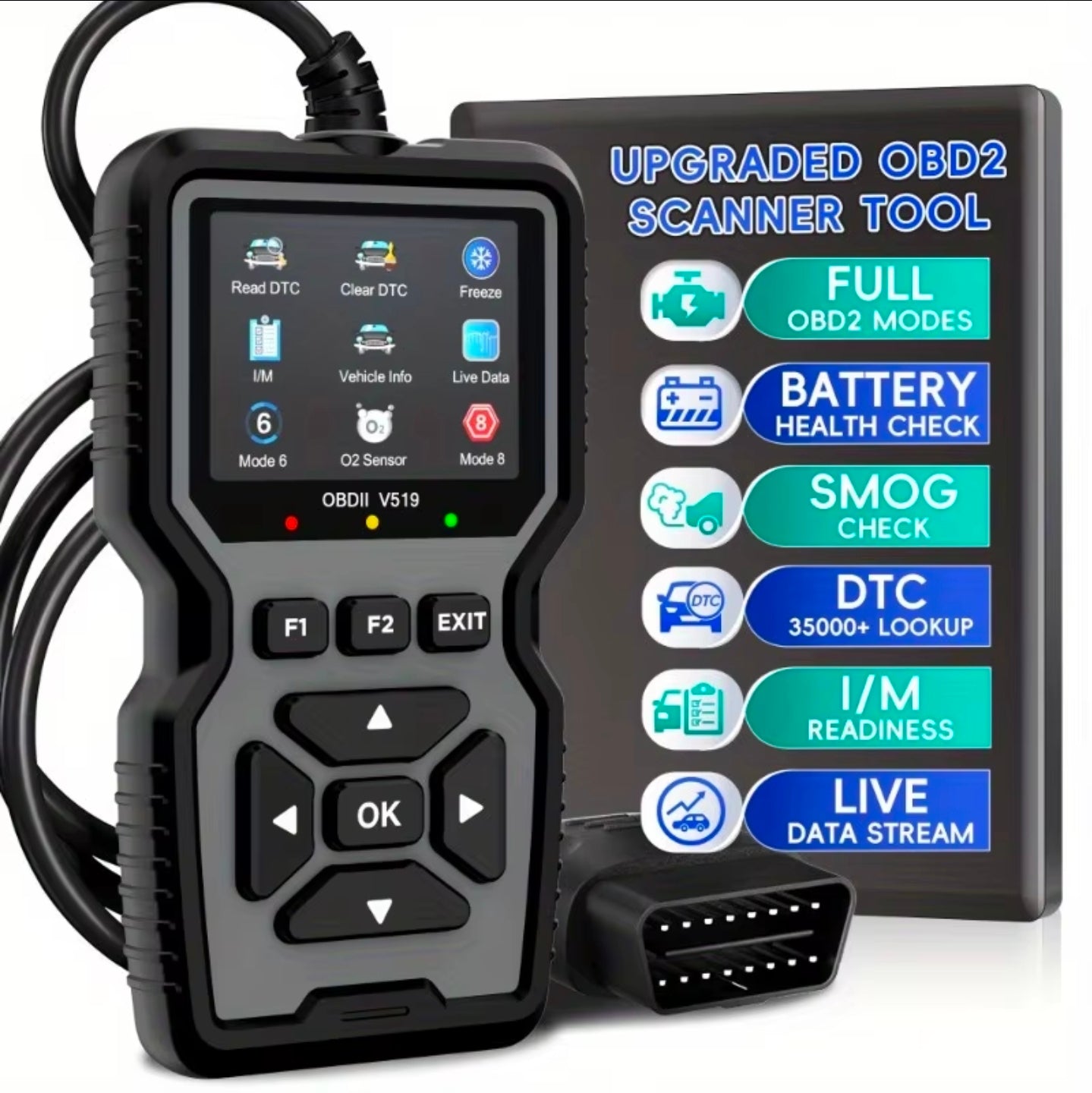 Vuchkovsky OBD2 Scanner — Read & Clear Engine Codes in 60 Seconds